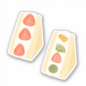 フルーツとクリームデザートサンドイッチ シール (正面)