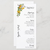 フルーツとフローラの水の結婚色のメニュー メニュー (正面/裏面)