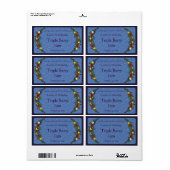 フルーツと花キャニングジャー ラベル (フルシート)