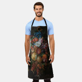 フルーツと花by JAN DAVIDSZ DE HEEM エプロン (着用した状態)