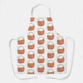 フルーツと野菜のバスケットは可愛いエプロンを弓 エプロン (正面)