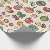 フルーツと野菜の包装紙 ラッピングペーパー (角)