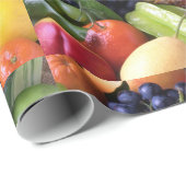 フルーツと野菜の包装紙 ラッピングペーパー (ロールコーナー)