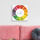 フルーツと野菜カラーホイール（12色） キャンバスプリント (インサイチュ (リビング))