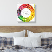 フルーツと野菜カラーホイール（12色） キャンバスプリント (インサイチュ (寝室))