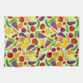フルーツと野菜キッチンタオル キッチンタオル (横)