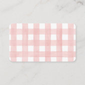 フルーツと野菜ベビーシャワーおむつラッフル エンクロージャーカード (裏面)