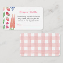 フルーツと野菜ベビーシャワーおむつラッフル