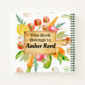 フルーツと野菜レシピノート ノートブック (裏面)