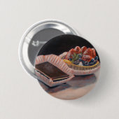 フルーツのおもしろい項目の鋭いファッジの絵画! 缶バッジ (正面&裏面)