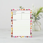 フルーツのようなレシピカード 招待状 (スタンド正面)