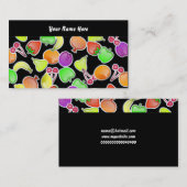 フルーツのような壁紙、ここのあなたの名前 名刺 (正面/裏面)
