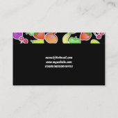 フルーツのような壁紙、ここのあなたの名前 名刺 (裏面)