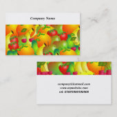 フルーツのような背景 名刺 (正面/裏面)