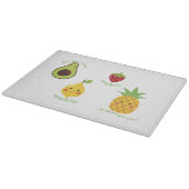 フルーツのアボカドレモンストロベリーパイナップルパンを手に入れる カッティングボード (角)