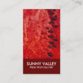 フルーツのクローズアップ小売卸売 名刺 (正面)