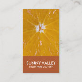 フルーツのクローズアップ小売卸売 名刺 (正面)