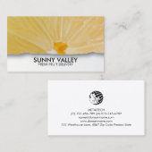 フルーツのクローズアップ小売卸売 名刺 (正面/裏面)