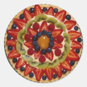フルーツのケーキ ラウンドシール