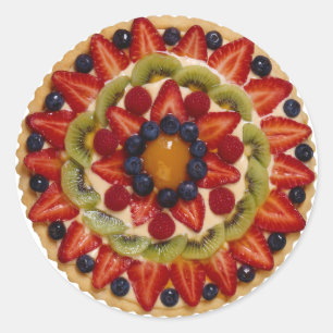 フルーツのケーキ ラウンドシール