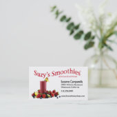 フルーツのスムージーの栄養士の食糧コーチ 名刺 (スタンド正面)