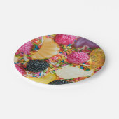 フルーツのタッティ飴のフルーツと散水模様 ペーパープレート (アングル)