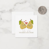 フルーツのダジャレ:私たちは素敵な梨を作ります ノートカード (正面/裏面インサイチュ)