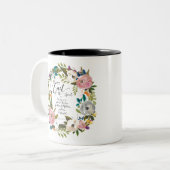 フルーツのフローラ水カラーリース ツートーンマグカップ (正面左)