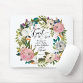 フルーツのフローラ水カラーリース マウスパッド (マウス)