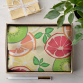 フルーツの切り分け皿パターンの切り離し 薄葉紙 (ギフト)