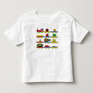 フルーツの列車 トドラーTシャツ