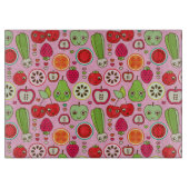 フルーツの台所イラストレーションパターン カッティングボード (正面)