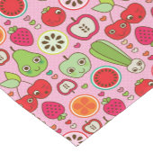 フルーツの台所イラストレーションパターン ショートテーブルランナー (コーナー)
