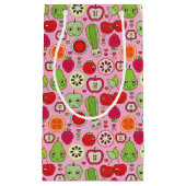 フルーツの台所イラストレーションパターン スモールペーパーバッグ (正面)