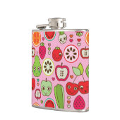 フルーツの台所イラストレーションパターン フラスク (左)