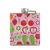 フルーツの台所イラストレーションパターン フラスク (裏面)