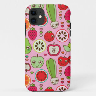 フルーツの台所イラストレーションパターン iPhone 11 ケース