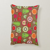 フルーツの台所パターン アクセントクッション (裏面(縦))