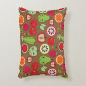 フルーツの台所パターン アクセントクッション (正面(垂直))