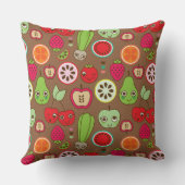 フルーツの台所パターン クッション (裏面)