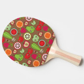フルーツの台所パターン 卓球ラケット (横)