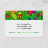 フルーツの壁紙 名刺 (裏面)