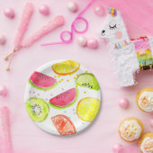 フルーツの子供のパーティーの誕生日の紙皿 ペーパープレート (パーティー)