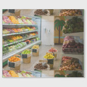フルーツの店 ラッピングペーパー (フラット)
