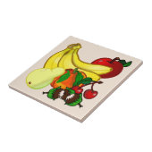 フルーツの明るい色素晴らしいキッチンセラミックT タイル (側面)