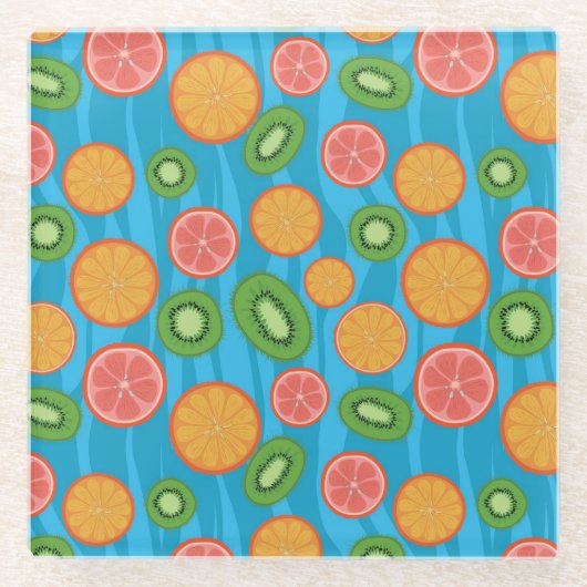 フルーツの気分 ガラスコースター (正面)