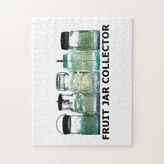 フルーツの瓶のコレクターのヴィンテージの石大工の缶詰になる瓶 ジグソーパズル (縦)