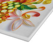 フルーツの装飾的なガラスまな板 カッティングボード (角)