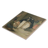 フルーツの販売人 タイル (側面)