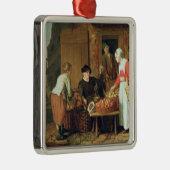 フルーツの販売人 メタルオーナメント (右)